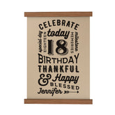 Personalized Birthday Scroll Poster